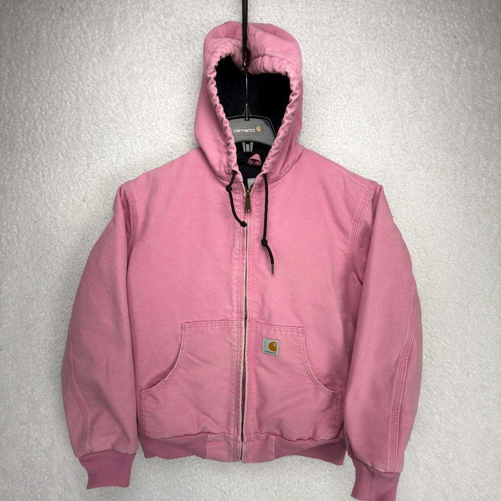 Carhartt‎ Active Jacket Quilt Lined Womens Small WJ130 PKR Pink Rose